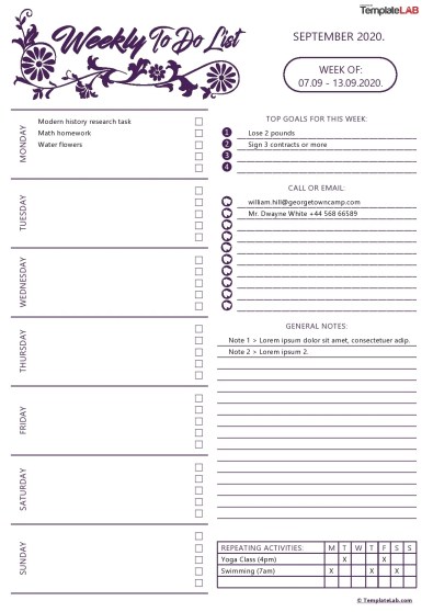 47 printable to do list checklist templates excel word pdf