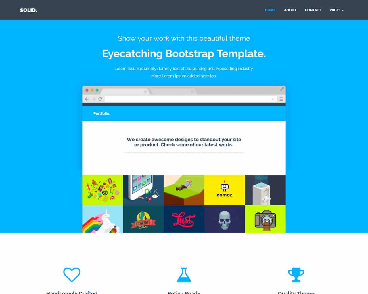 Solid Bootstrap Business Template Templatemag