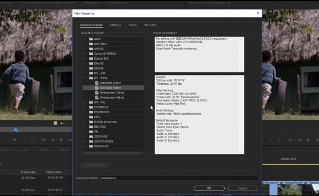 Create A New Sequence - Template Premiere Pro Free