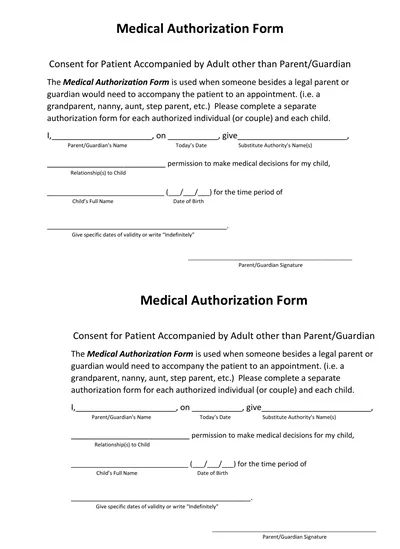 Medical Authorization Form Sample Forms - Beautiful Ultra HD Vintage Pictures | Free Download