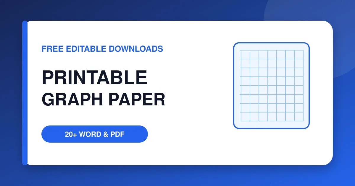 20+ free printable graph paper templates in Word and PDF