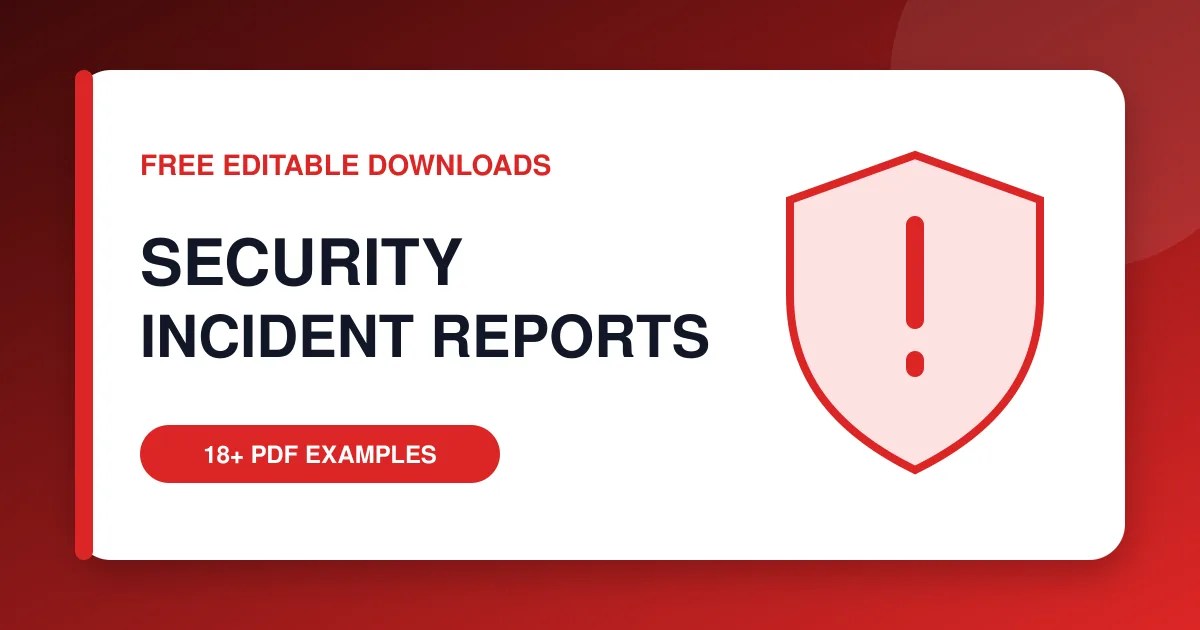 18+ free security incident report templates and examples