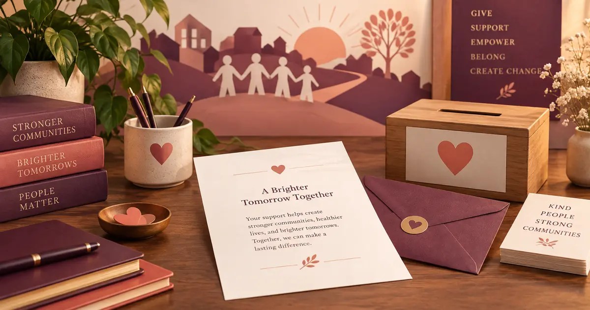 Professional solicitation letter and nonprofit fundraising concept