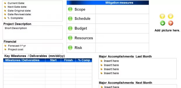Gated Project Report Template 620×300