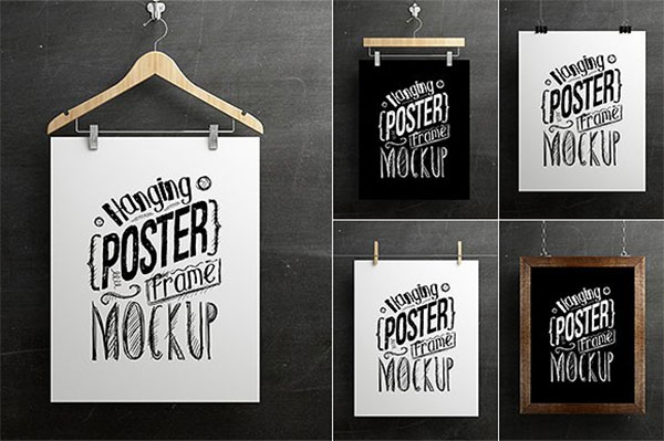The top free photoshop files from the web. 52 Hanging Poster Mockups Free Premium Psd Vector Ai Downloads