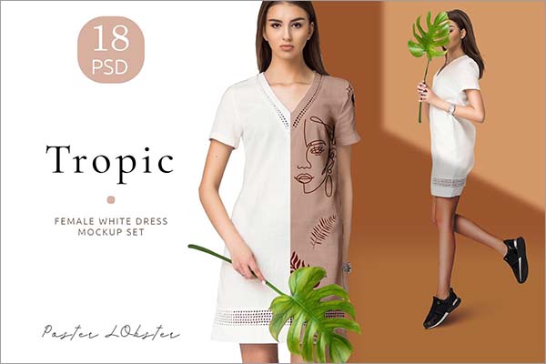 Here you'll find the best free fashion and apparel mockups: 43 Women S Dress Mockups Free Premium Psd Mockup Templates