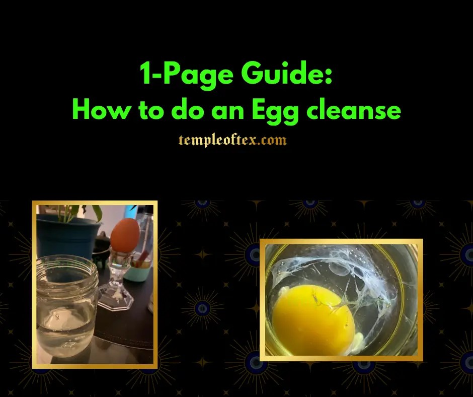 How to do an egg cleanse graphic
