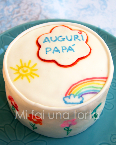 La Torta Decorata Per La Festa Del Papa