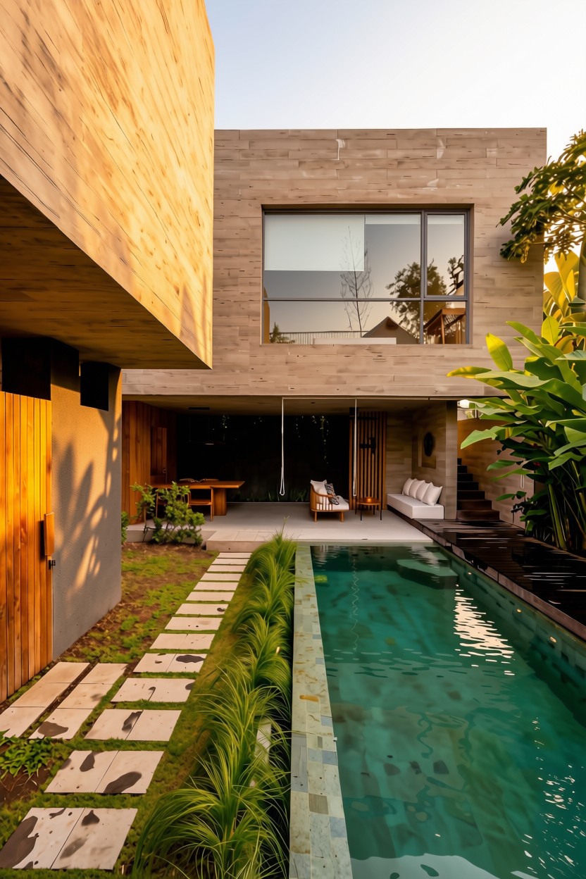 2BR Modern Villa for Yearly Rent in Kuwum, Kerobokan
