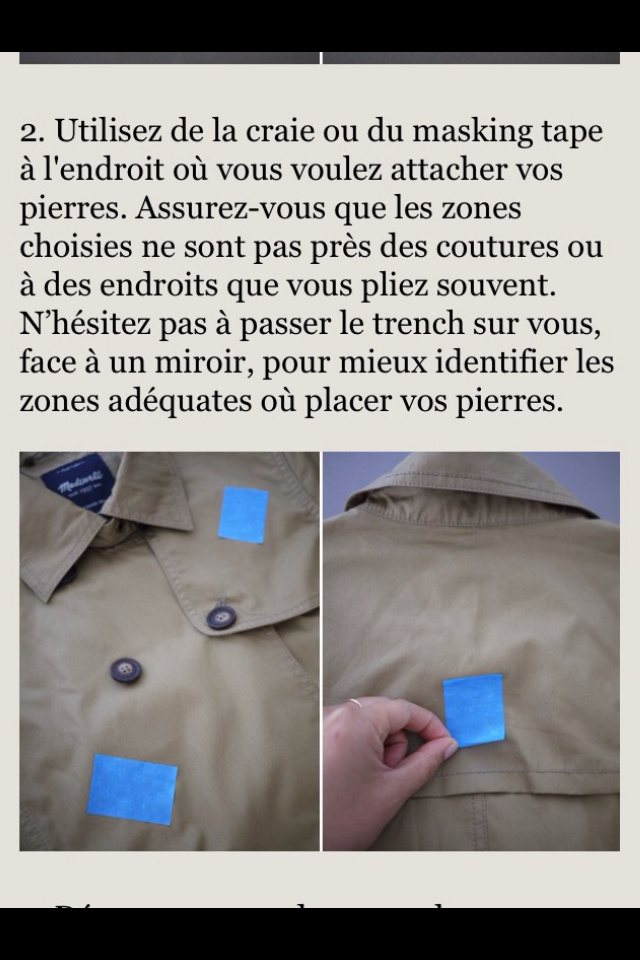 DIY trench personnalisé