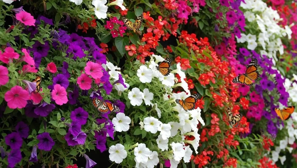 as melhores plantas floríferas no jardim vertical