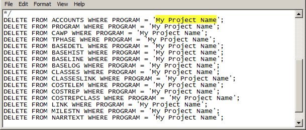 Deltek Cobra 5 Delete Project Sql - Classic Colorful Background - Desktop