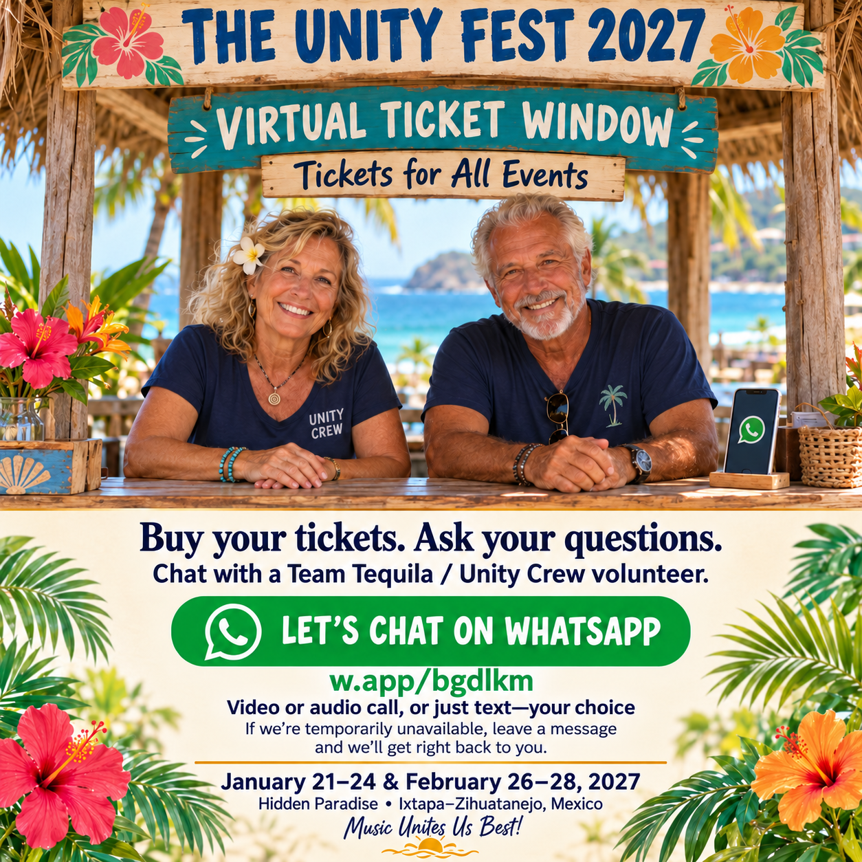 Tickets, Tickets, Tickets, We’ve Got Tickets…Boletos, Boletos, Boletos-The Unity Fest 2027