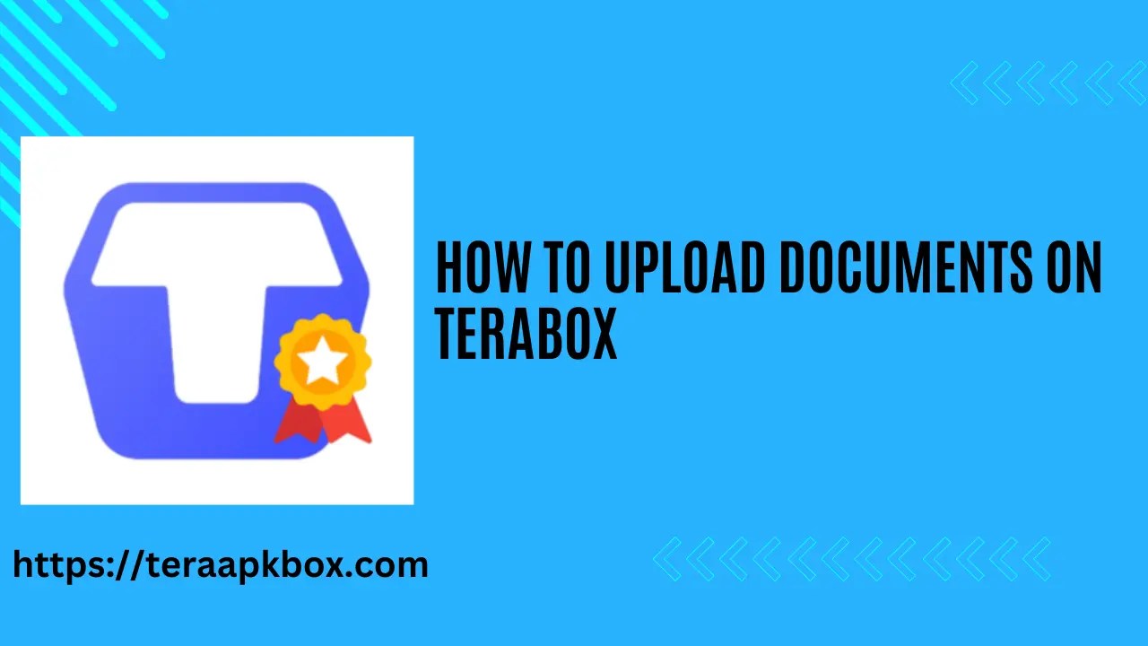 Upload documents on Terabox