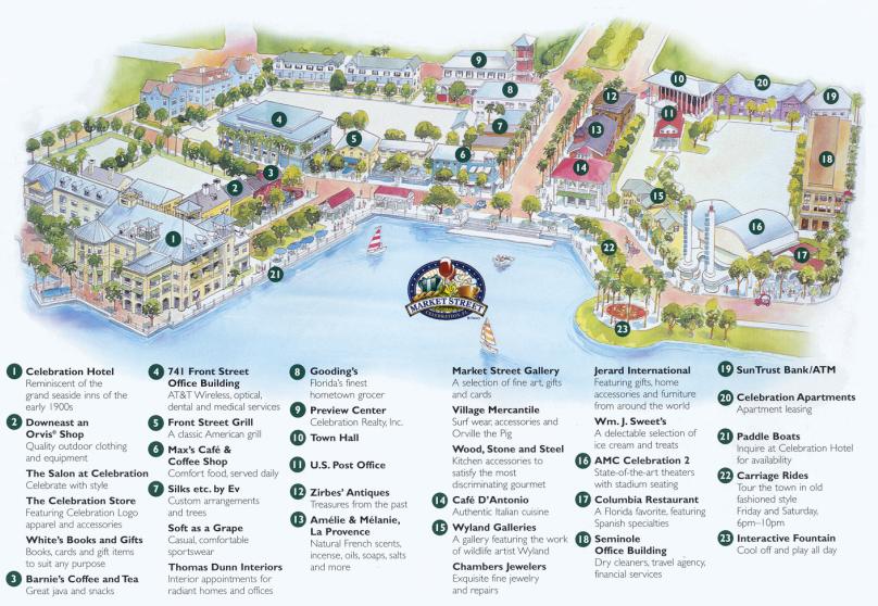 Celebration Florida Celemap2 