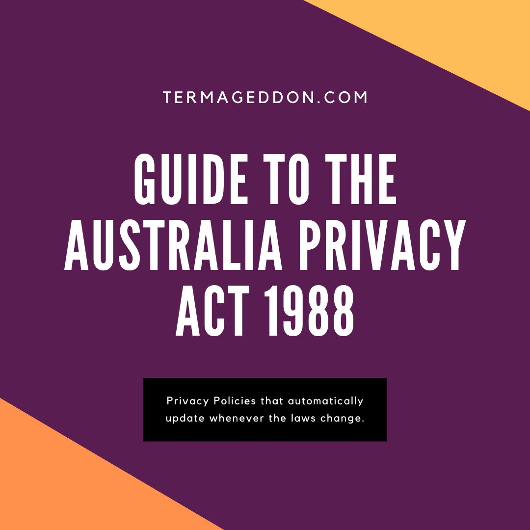 Australia privacy act 1988 guide