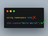 Why Don T I Use Using Namespace Std