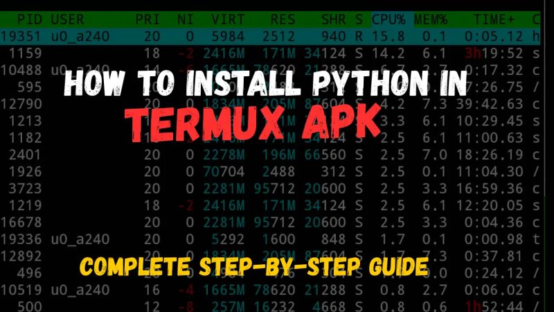 How To Install Python In Termux Step By Step Guide - Ultra HD Vintage Art - HD
