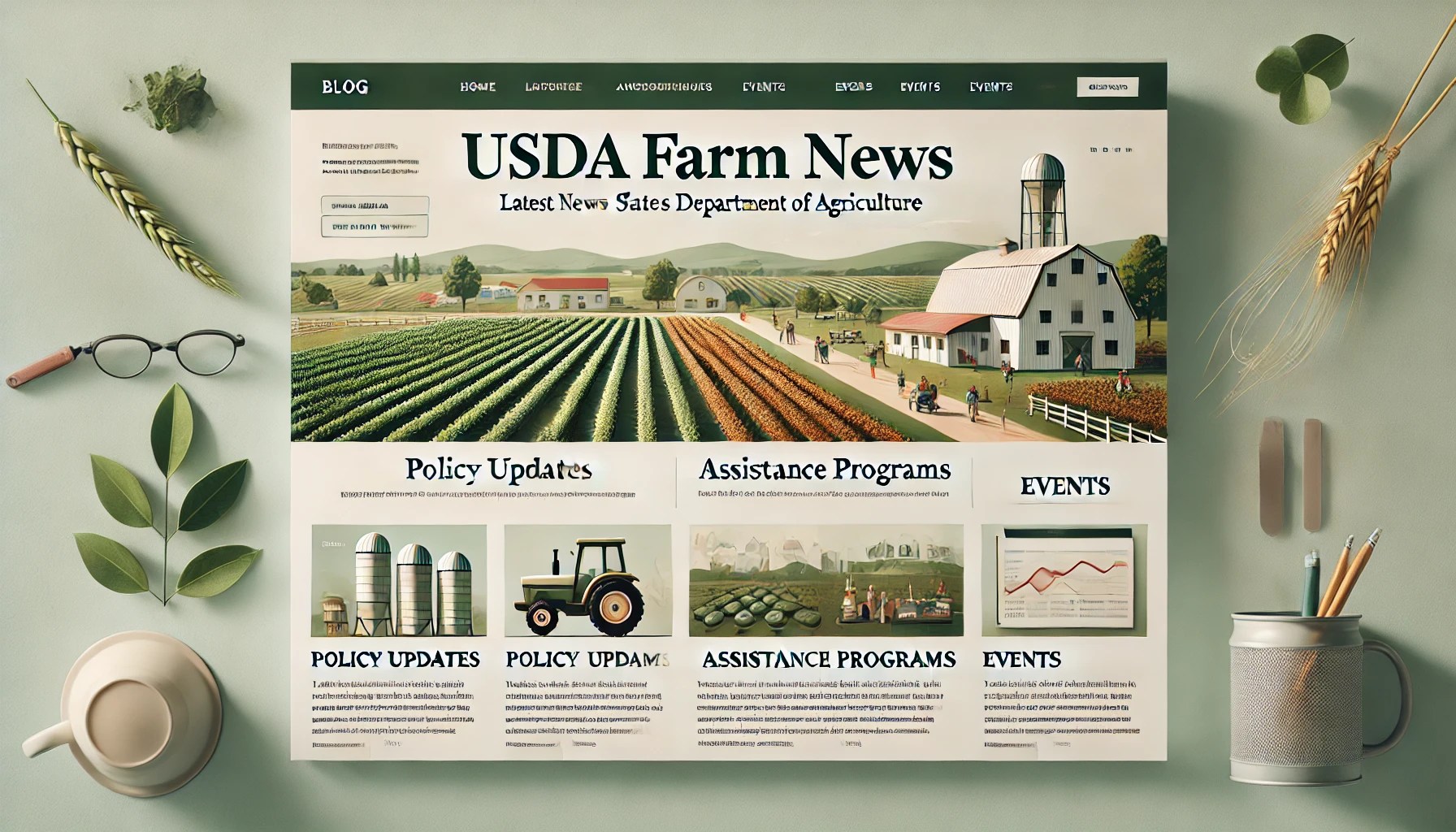 How to Find True and Last USDA Farm News