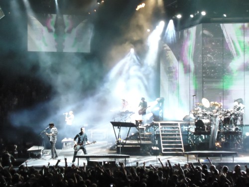 cool shot of the lighting show