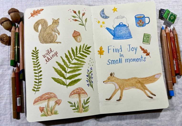 sketchbook page by Terri Wilhelm