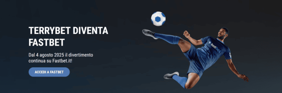 Interfaccia della piattaforma Terrybet che mostra le sezioni casino e scommesse