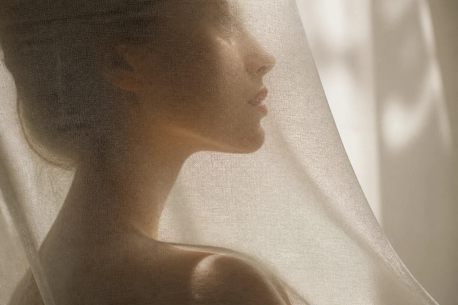 Soft profile behind sheer fabric for injectable planning article