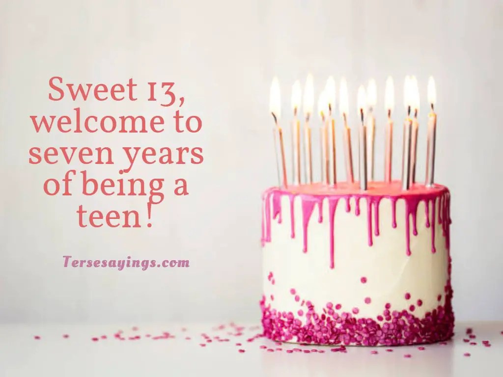 Best funny 13th birthday quotes