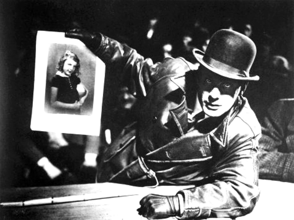 Gustaf Gründgens em M (M, o vampiro de Düsseldorf, 1931), de Fritz Lang.