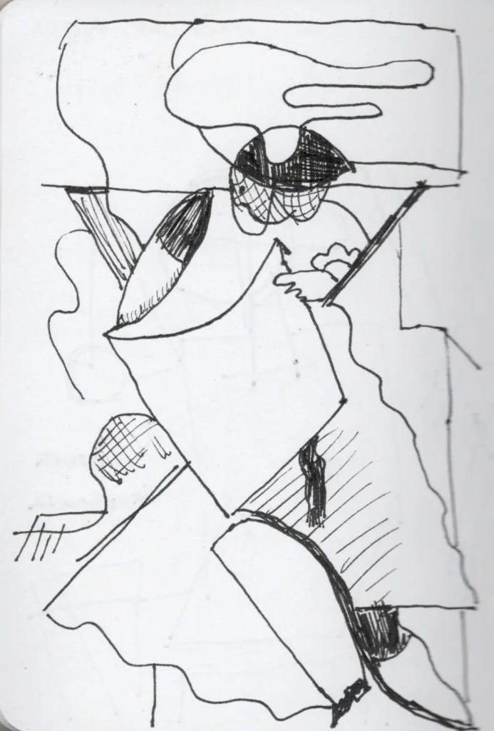 Sketch of an artwork