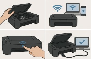 Canon PIXMA TS3320 Setup – Quick & Easy Wireless Guide 3 Canon PIXMA TS3320 setup instructions with diagrams