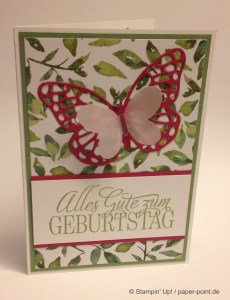 Geburtstagskarte Schmetterling