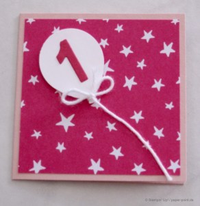 Karte 1. Geburtstag