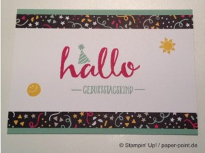Geburtstagskarte Hallo