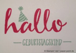 Geburtstagskarte Hallo