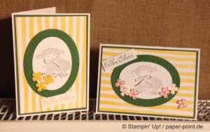 Osterkarte Lämmchen