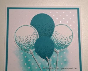 Babykarte Luftballons