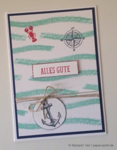 Maritime Geburtstagskarte