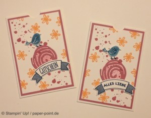 Gutscheinhülle Swirly Bird