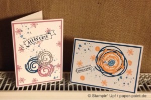 Grußkarte Swirly Bird Wunderbar verwickelt