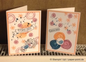 Grußkarte Swirly Bird Wunderbar verwickelt