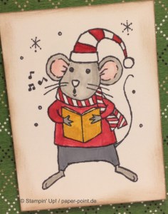 Weihnachtskarte Festtagsmäuse