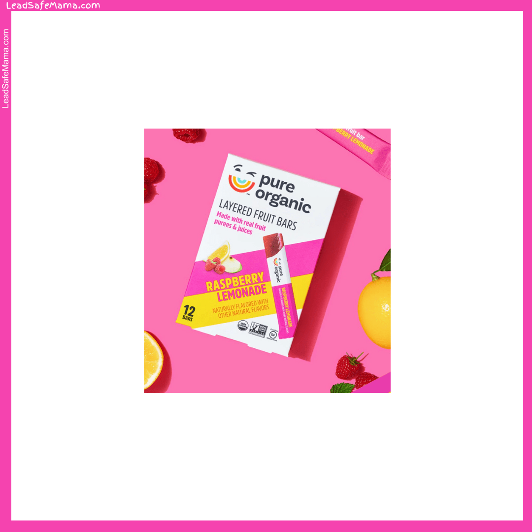 August 2024 Laboratory Test Report for Pure Organic Layered Fruit Bars in Raspberry Lemonade Flavor (Independent, Third-party, Community-funded Lab-testing)