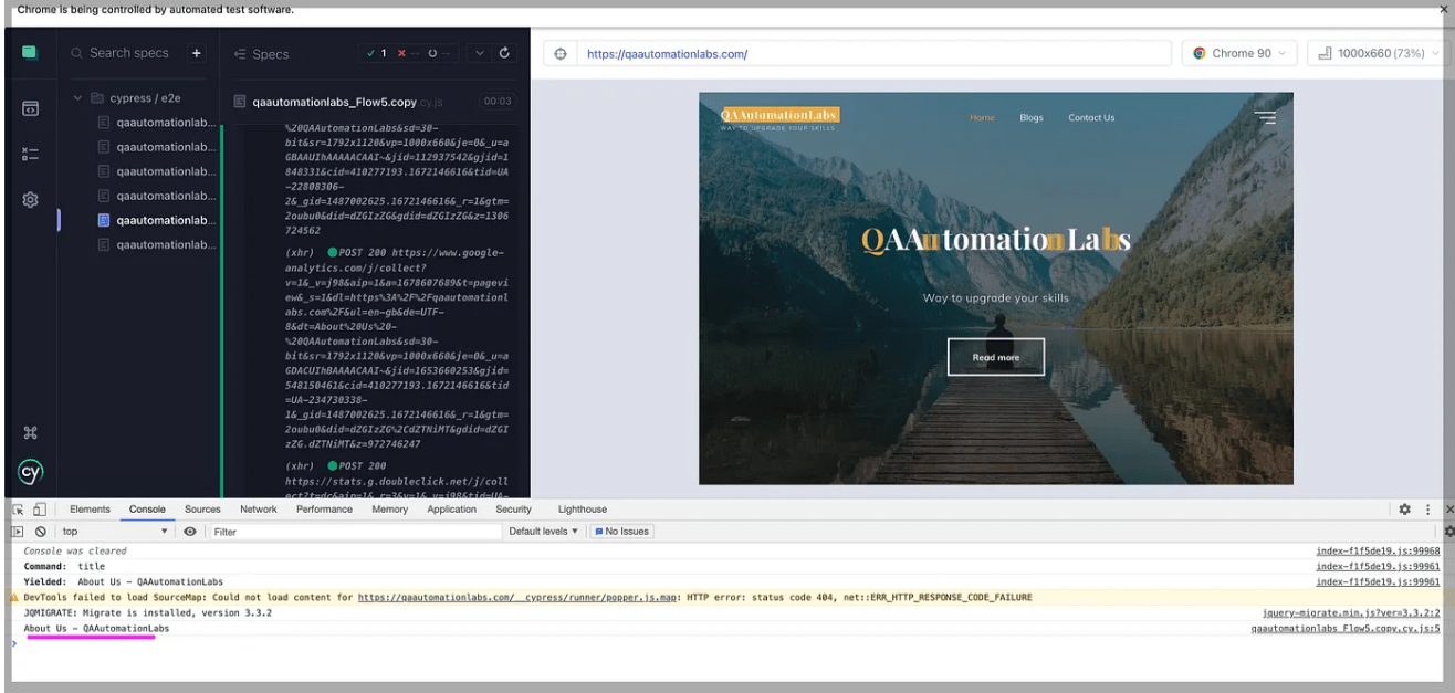cypress выполняем тест из chatgpt