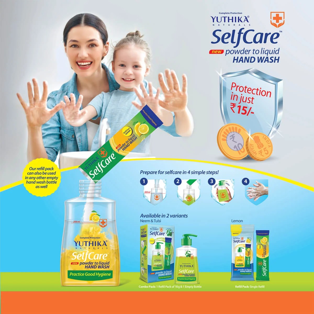 Selfcare Powder to Liquid Hand Wash