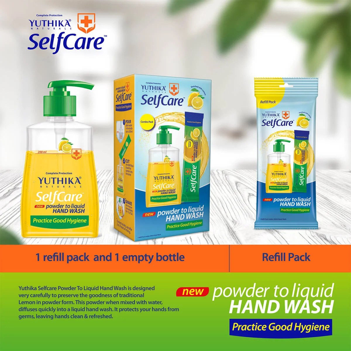 Selfcare Powder to Liquid Hand Wash