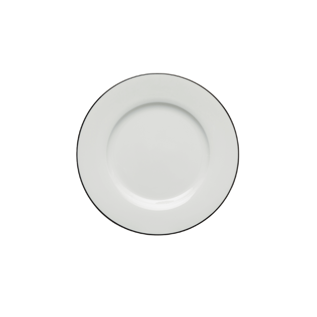 JENNA CLIFFORD - Premium Porcelain Side Plate With Black Band