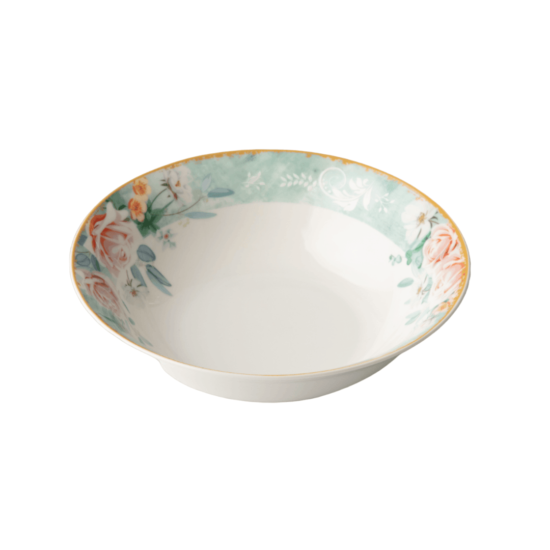JENNA CLIFFORD - Green Floral Salad Bowl