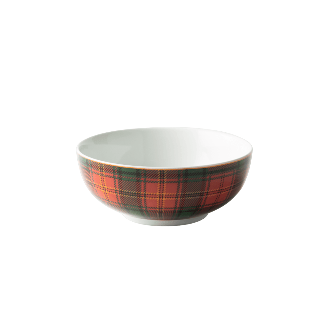 JENNA CLIFFORD - Red Tartan Cereal Bowl 15cmJENNA CLIFFORD - Red Tartan Cereal Bowl 15cm