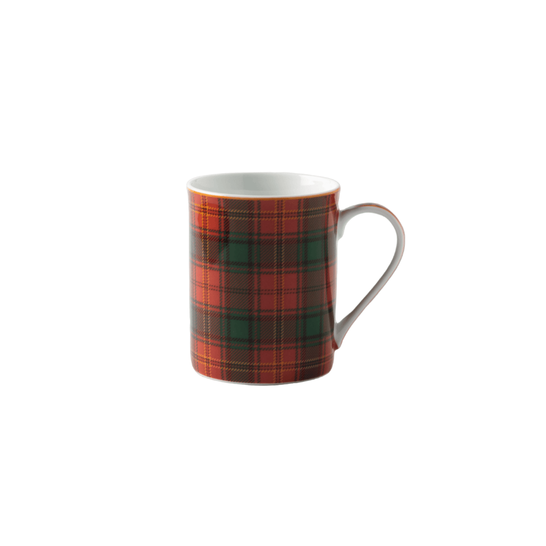 JENNA CLIFFORD - Red Tartan Mug in Gift Box
